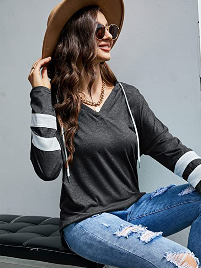 Womens V Neck Hoodies